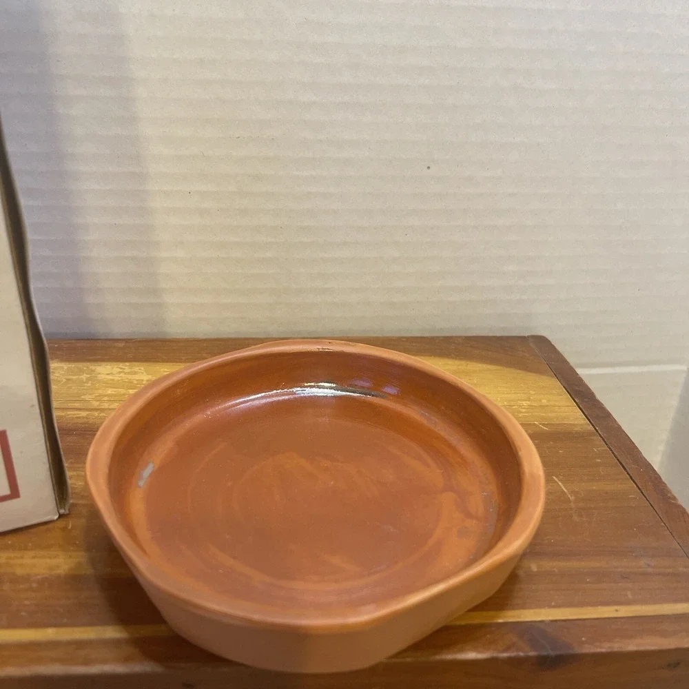 Terra Cotta Garlic Roaster‎ Kitchen Cooking Clay Cookware with Box